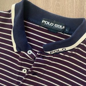POLO GOLF RALPH LAUREN Men’s Size‎ L Stripe Polo Short Sleeve